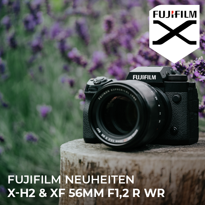 Fujifilm stellt die neue X-H2 & Fujinon XF56mm F1.2 R WR vor.